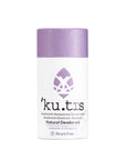 'kutis' natural deodorant with purple cap on a white background