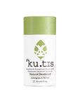 Natural lemongrass and teatree bicarb free deodorant stick packaged in an eco friendly cardboard push up tube.